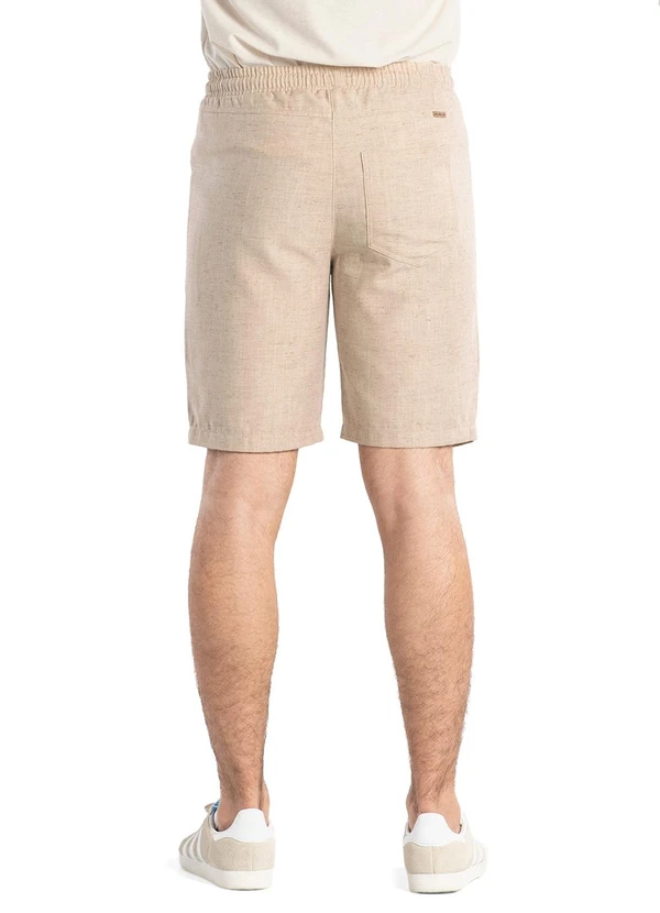 Aurus - Bermuda Linho Marrom 2