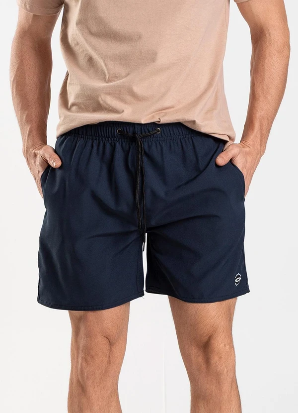 Rovitex - Bermuda Lisa de Microfibra Long Bong Azul