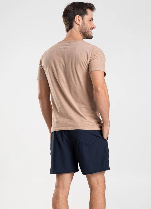 Rovitex - Bermuda Lisa de Microfibra Long Bong Azul 4