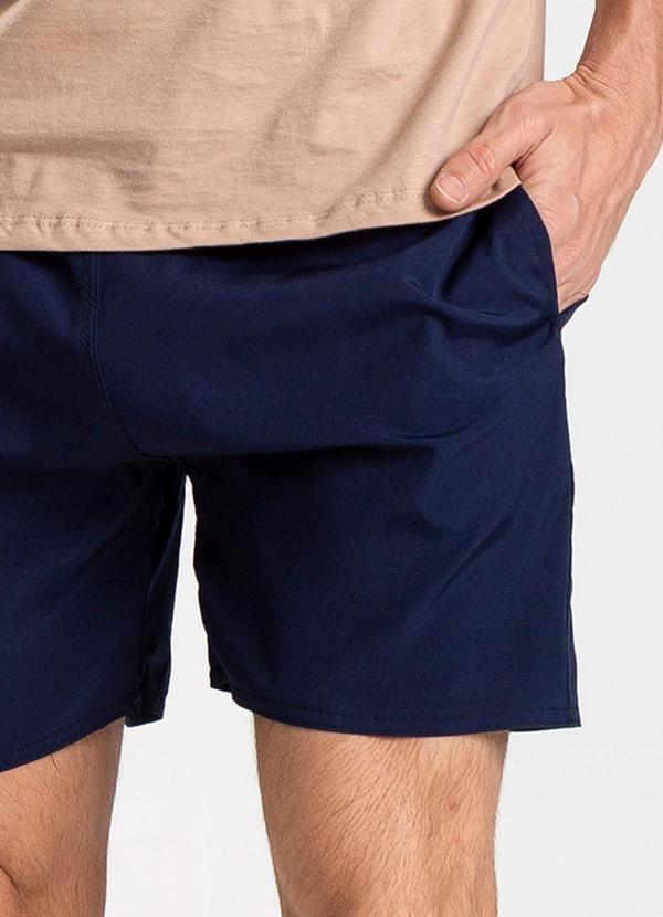 Rovitex - Bermuda Lisa de Microfibra Long Bong Azul 6