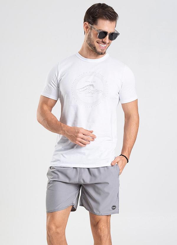 Rovitex - Bermuda Lisa de Microfibra Long Bong Cinza 5