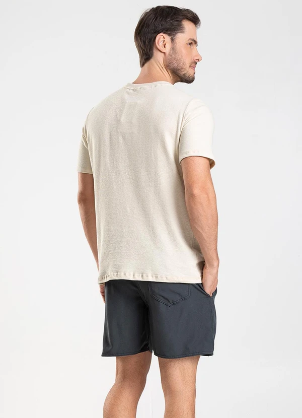 Rovitex - Bermuda Lisa de Microfibra Long Bong Cinza 4