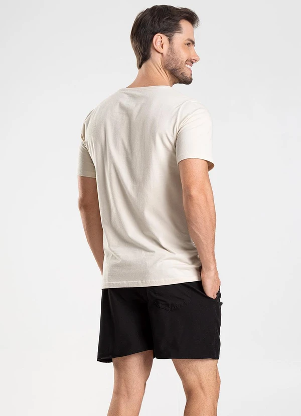 Rovitex - Bermuda Lisa de Microfibra Long Bong Preto 4