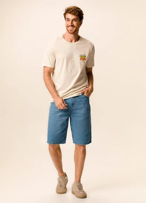 Malwee - Bermuda Loose Fit Azul - MALWEE