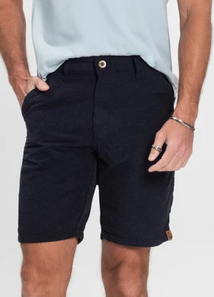 Rovitex - Bermuda Maculina Sarja com Bolsos Shift Preto - ROVITEX