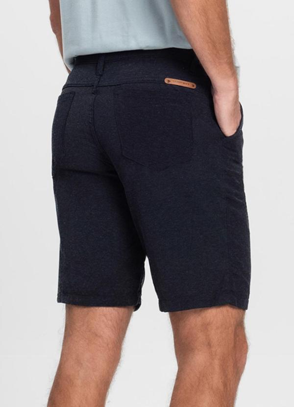 Rovitex - Bermuda Maculina Sarja com Bolsos Shift Preto 2