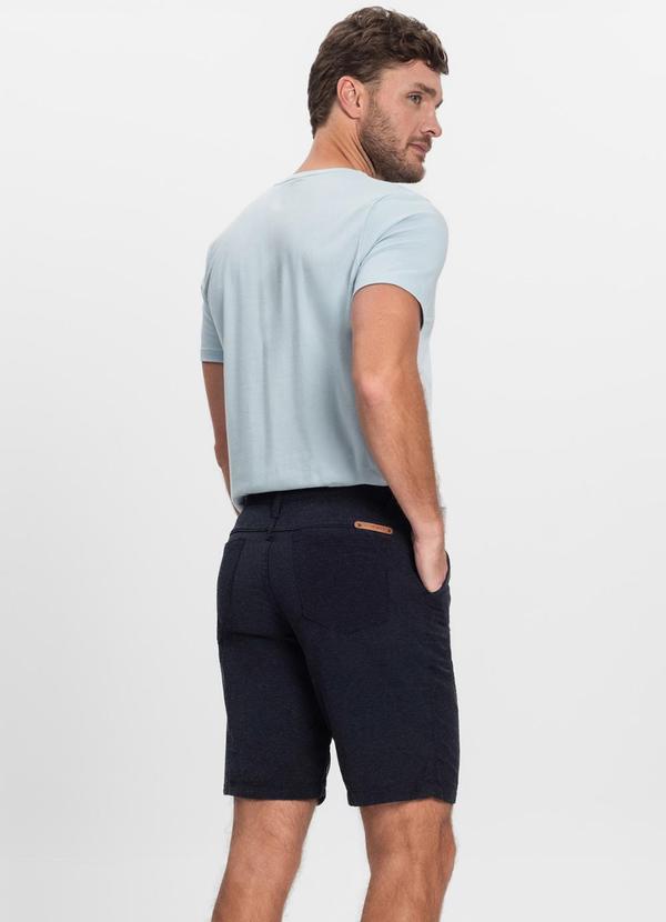 Rovitex - Bermuda Maculina Sarja com Bolsos Shift Preto 4