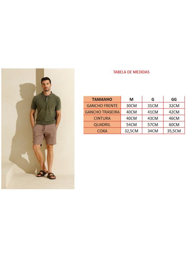 Rafree - Bermuda Masc Diagonal Avelã 5