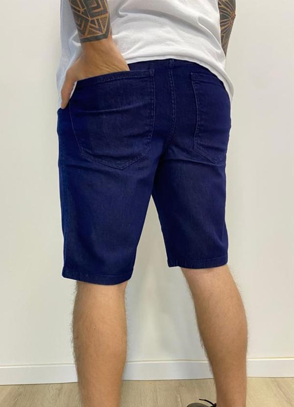 Rafree - Bermuda Masc Jeans Azul Escuro 2