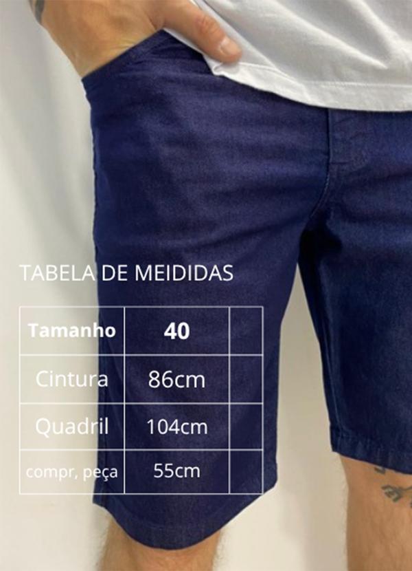 Rafree - Bermuda Masc Jeans Azul Escuro 3