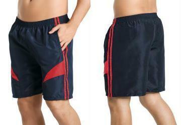 Bermuda Masculina Azul Marinho e Vermelha