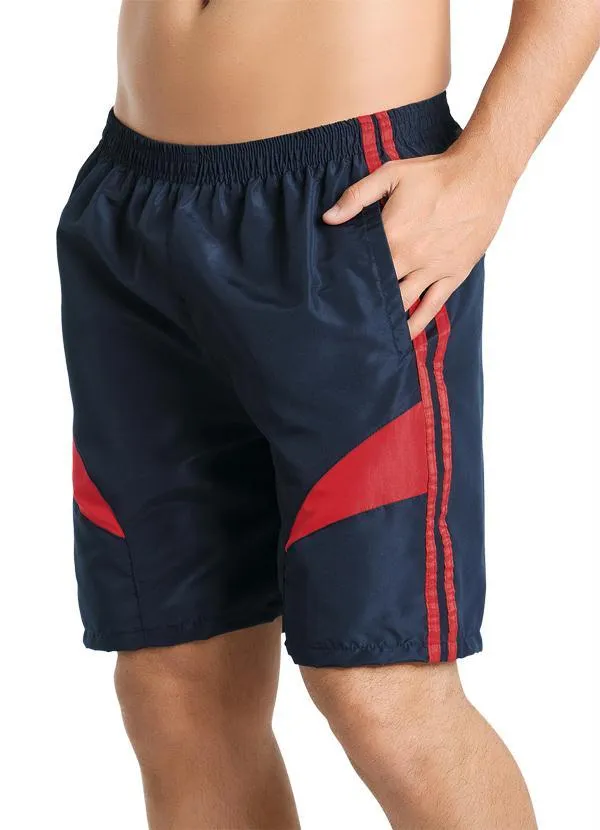 Moda Pop - Bermuda Masculina Azul Marinho e Vermelha