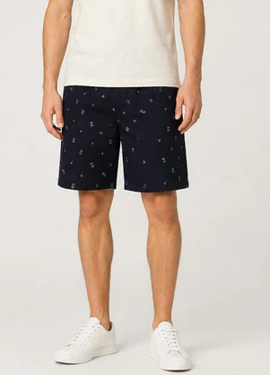 Select - Bermuda Masculina Básica Azul - SELECT