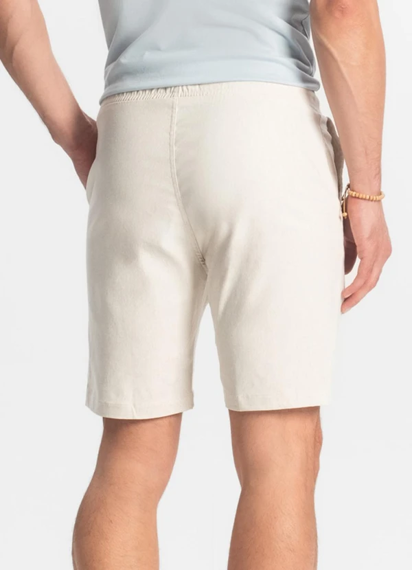 Diametro - Bermuda Masculina Bengaline Bege 2
