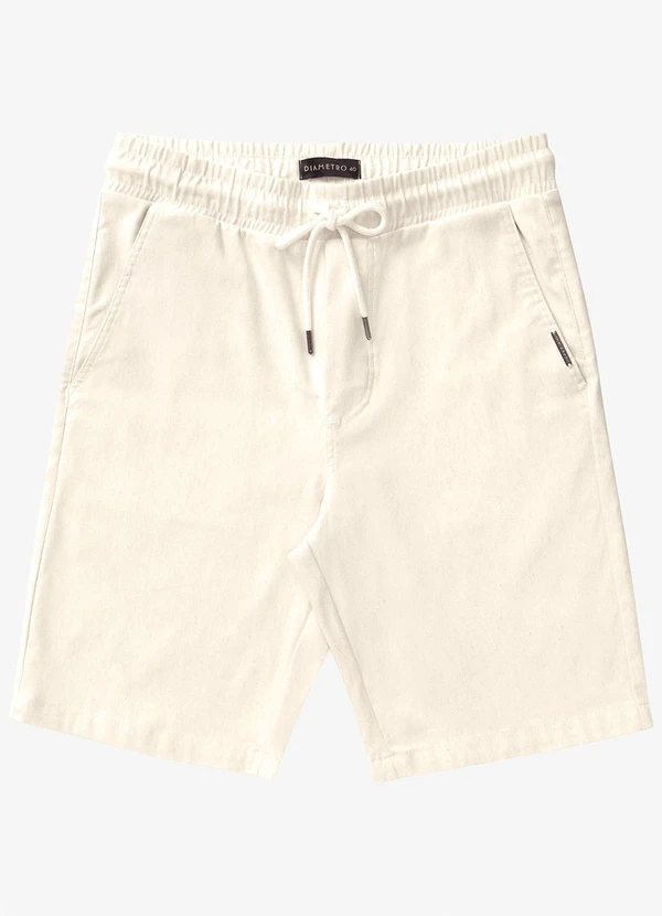 Diametro - Bermuda Masculina Bengaline Bege 5