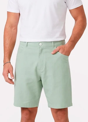 Diametro - Bermuda Masculina Bengaline Verde - DIAMETRO