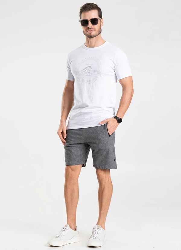 Diametro - Bermuda Masculina Cinza 4