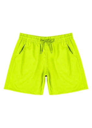 Select - Bermuda Masculina com Bolsos de Tactel Amarelo - SELECT