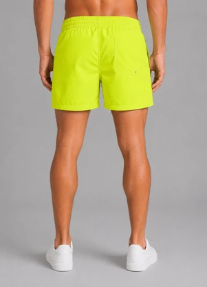 Select - Bermuda Masculina com Bolsos de Tactel Amarelo - SELECT
