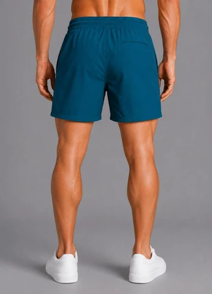 Select - Bermuda Masculina com Bolsos de Tactel Azul - SELECT