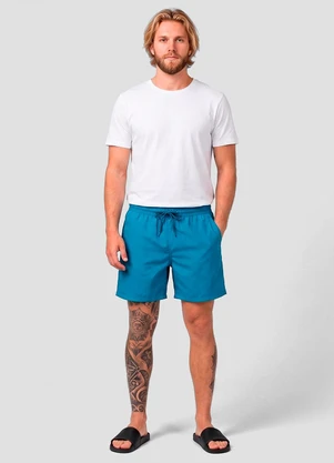 Select - Bermuda Masculina com Bolsos de Tactel Azul - SELECT