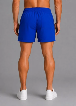 Select - Bermuda Masculina com Bolsos de Tactel Azul - SELECT