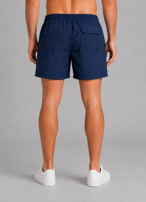 Select - Bermuda Masculina com Bolsos de Tactel Azul - SELECT