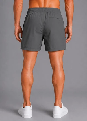 Select - Bermuda Masculina com Bolsos de Tactel Cinza - SELECT