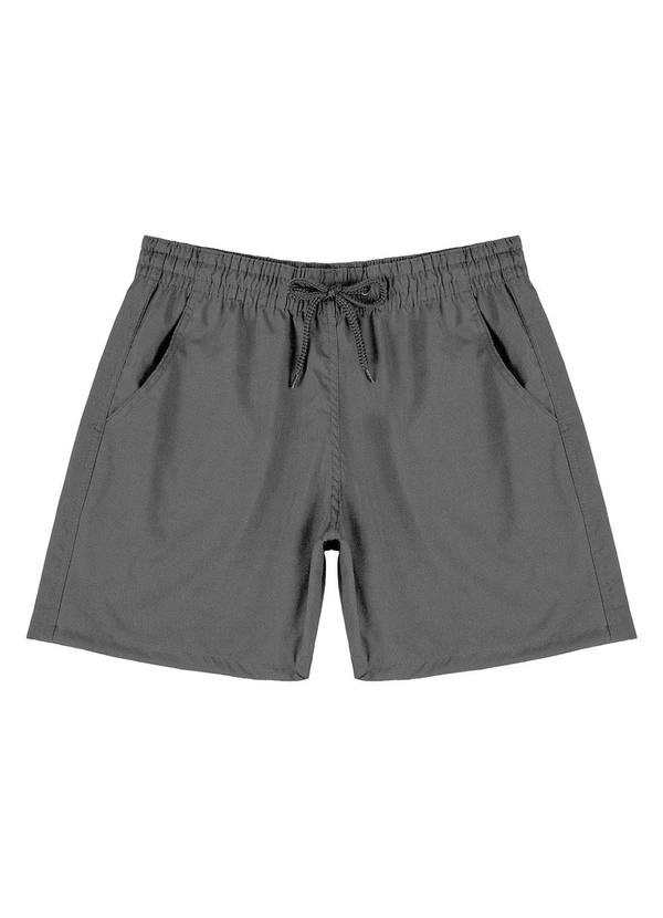 Select - Bermuda Masculina com Bolsos de Tactel Cinza