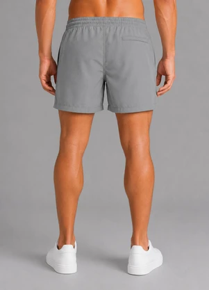 Select - Bermuda Masculina com Bolsos de Tactel Cinza - SELECT