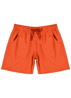 Select - Bermuda Masculina com Bolsos de Tactel Laranja - SELECT