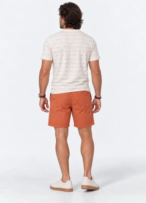 Select - Bermuda Masculina com Bolsos de Tactel Laranja - SELECT