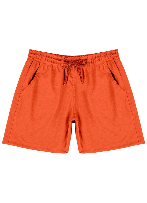 Select - Bermuda Masculina com Bolsos de Tactel Laranja