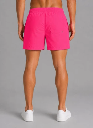 Select - Bermuda Masculina com Bolsos de Tactel Rosa - SELECT
