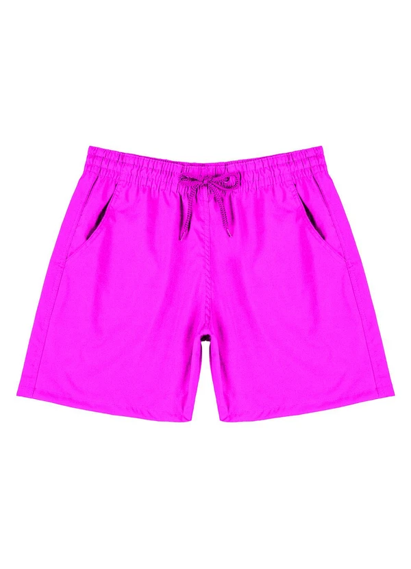 Select - Bermuda Masculina com Bolsos de Tactel Rosa