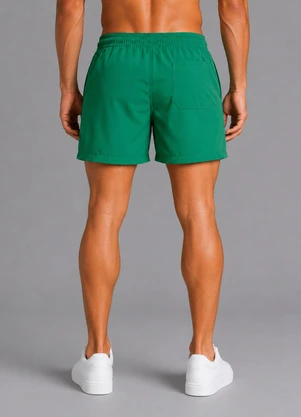 Select - Bermuda Masculina com Bolsos de Tactel Verde - SELECT