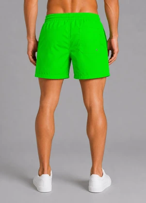 Select - Bermuda Masculina com Bolsos de Tactel Verde - SELECT