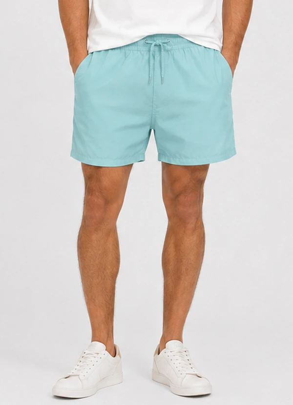 Rovitex - Bermuda Masculina com Bolsos de Tactel Verde