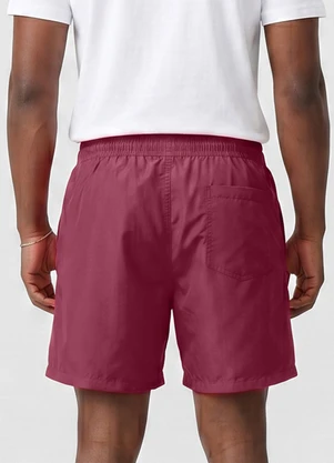 Rovitex - Bermuda Masculina com Bolsos de Tactel Vermelho - ROVITEX