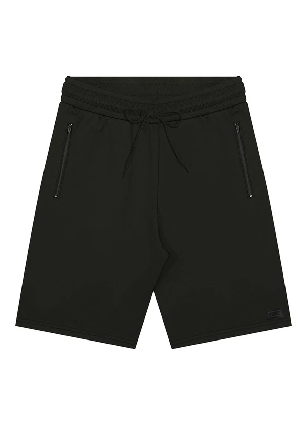 Fico - Bermuda Masculina com Bolsos Embutidos Preto 3