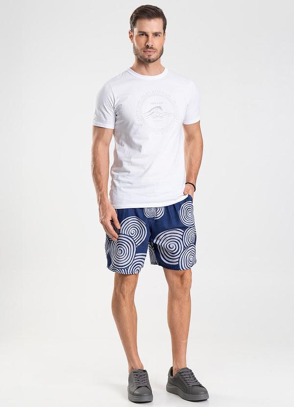 Rovitex - Bermuda Masculina de Microfibra Long Bong Azul 3