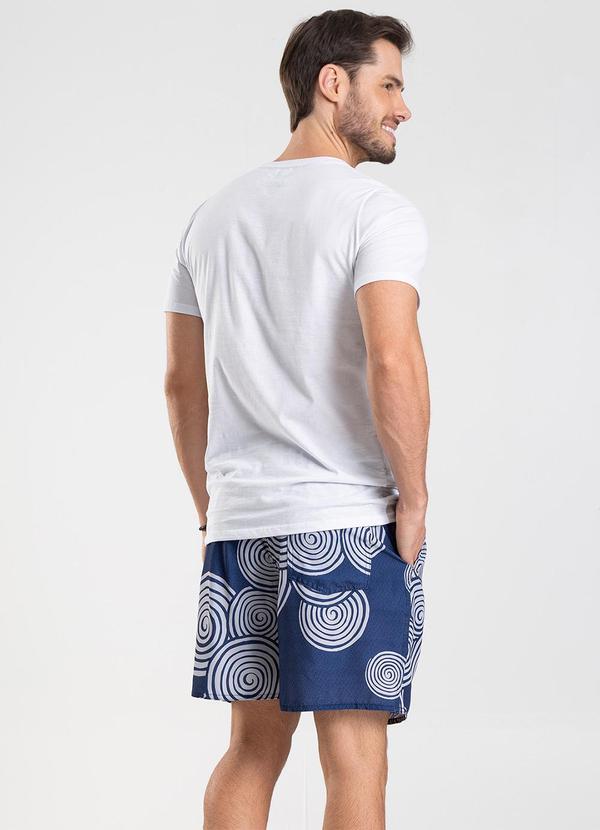 Rovitex - Bermuda Masculina de Microfibra Long Bong Azul 4