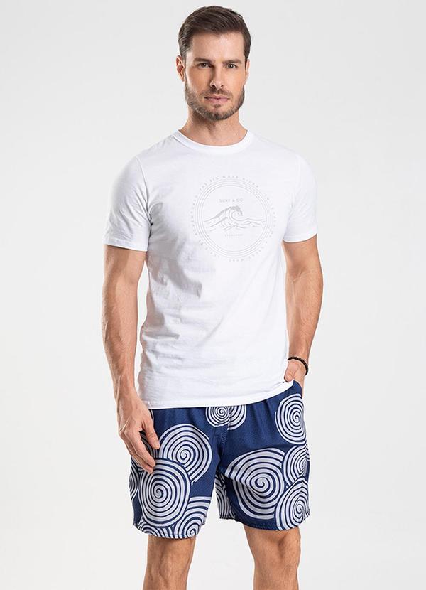 Rovitex - Bermuda Masculina de Microfibra Long Bong Azul 5