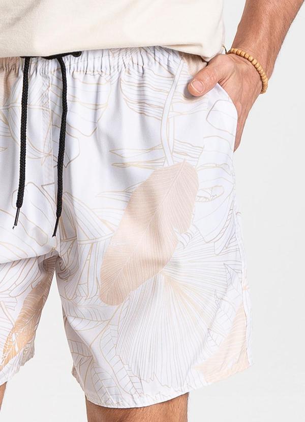 Rovitex - Bermuda Masculina de Microfibra Long Bong Bege 6