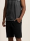 Fico - Bermuda Masculina de Moletom com Recortes Preto - variação: Preto