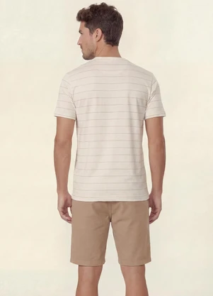 Diametro - Bermuda Masculina de Sarja com Elastano Marrom - DIAMETRO
