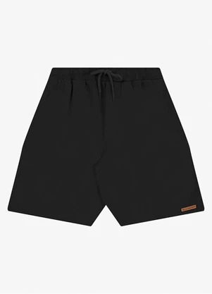 Diametro - Bermuda Masculina de Sarja com Elastano Preto - DIAMETRO