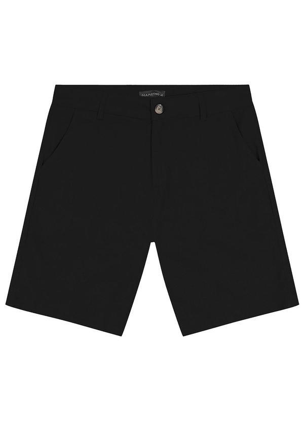 Diametro - Bermuda Masculina em Linho Preto