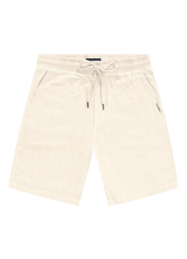 Diametro - Bermuda Masculina em Linho Strong Bege 4