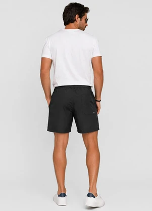 Diametro - Bermuda Masculina em Microfibra Preto - DIAMETRO